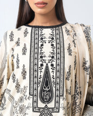 Smart Fit Embroidered Three-Piece Lawn with Silk Dupatta
