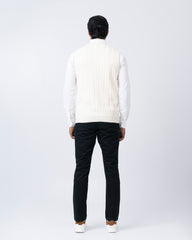 Regular Fit Solid Sweater Vest