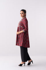 Short-Length Embroidered Smart Fit Ethnic Kurti