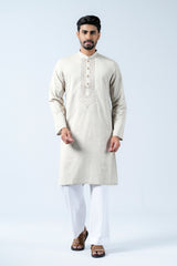 Regular Fit Cotton Semi-Formal Panjabi