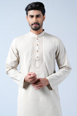 Regular Fit Cotton Semi-Formal Panjabi