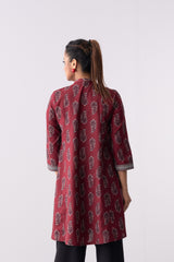 Short-Length Embroidered Smart Fit Ethnic Kurti