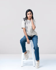 Women’s Regular Fit Pigment Print T-Shirt