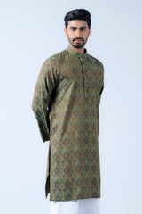 Regular Fit Cotton Semi-Formal Panjabi