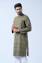 Regular Fit Cotton Semi-Formal Panjabi