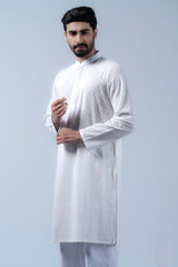 Regular Fit Cotton Semi-Formal Panjabi