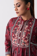 Short-Length Embroidered Smart Fit Ethnic Kurti