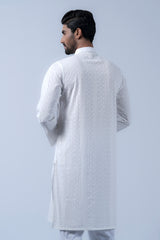 Regular Fit Cotton Semi-Formal Panjabi