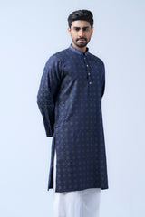 Regular Fit Cotton Semi-Formal Panjabi