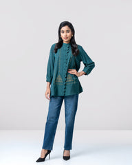 Relaxed Fit Embroidered Fashion Top