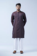 Regular Fit Cotton Semi-Formal Panjabi