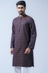 Regular Fit Cotton Semi-Formal Panjabi