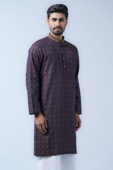 Regular Fit Cotton Semi-Formal Panjabi