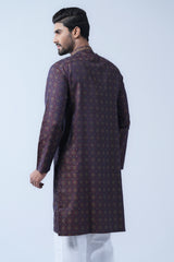 Regular Fit Cotton Semi-Formal Panjabi