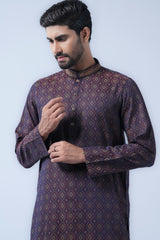 Regular Fit Cotton Semi-Formal Panjabi