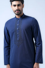 Regular Fit Cotton Semi-Formal Panjabi