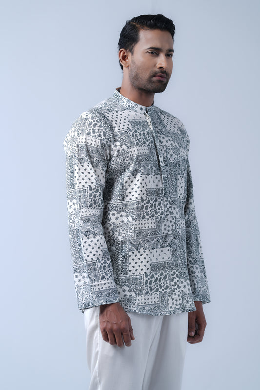 Regular Fit Printed Cotton Fatua