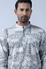 Regular Fit Printed Cotton Fatua