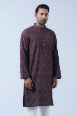 Regular Fit Cotton Semi-Formal Panjabi