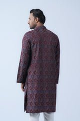 Regular Fit Cotton Semi-Formal Panjabi