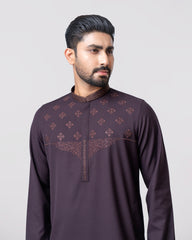 Regular Fit Embroidered Blended Fabric Formal Panjabi
