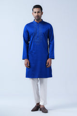 Slim Fit Two-Tone Fabric Semi-Formal Panjabi