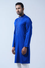 Slim Fit Two-Tone Fabric Semi-Formal Panjabi