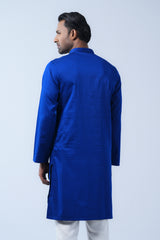Slim Fit Two-Tone Fabric Semi-Formal Panjabi
