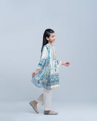 Princess Embroidered Three-Piece Lawn with Chiffon Dupatta (6-8 Years)