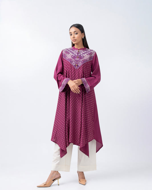 Smart Fit Embroidered One-Piece Ethnic Kurta