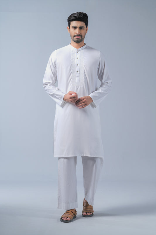 Regular Fit Embroidered Semi-Formal Panjabi