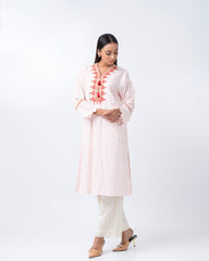 Relaxed Fit Embroidered One-Piece Ethnic Kurta