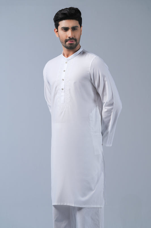 Regular Fit Embroidered Semi-Formal Panjabi