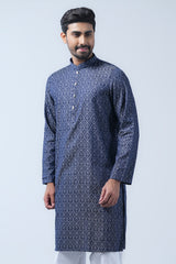 Regular Fit Cotton Semi-Formal Panjabi