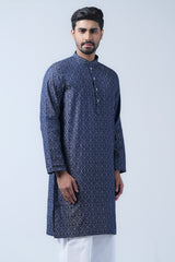 Regular Fit Cotton Semi-Formal Panjabi