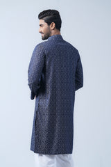 Regular Fit Cotton Semi-Formal Panjabi