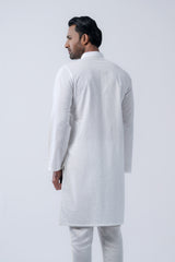 Regular Fit Cotton Semi-Formal Panjabi