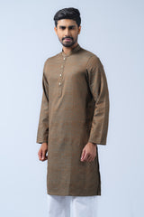 Regular Fit Cotton Semi-Formal Panjabi