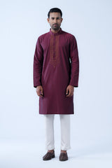 Regular Fit Cotton Semi-Formal Panjabi