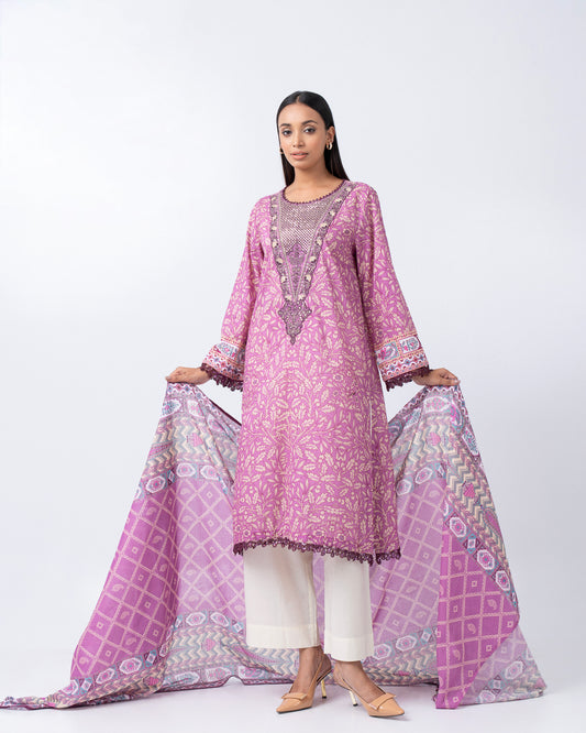 Smart Fit Embroidered Two-Piece Lawn