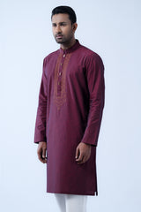 Regular Fit Cotton Semi-Formal Panjabi