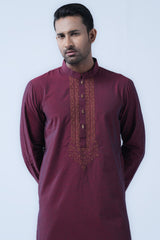 Regular Fit Cotton Semi-Formal Panjabi