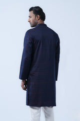 Slim Fit Two-Tone Fabric Semi-Formal Panjabi