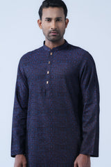 Regular Fit Cotton Semi-Formal Panjabi