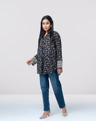 Regular Fit Floral Printed Fashion Top - Mystika