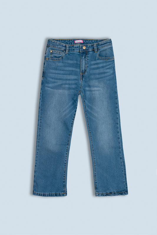 Girls Denim Bottom (6-8 Years)