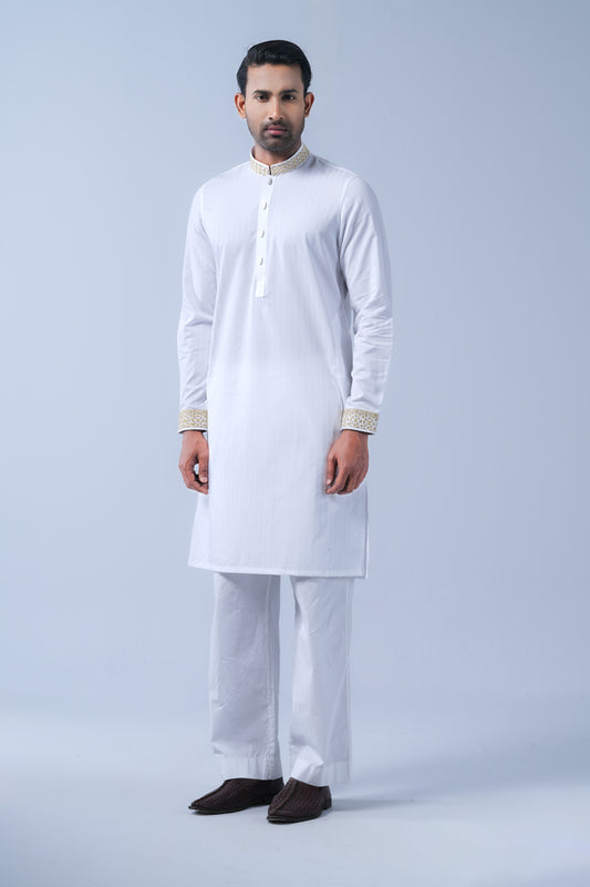 Regular Fit Embroidered Formal Panjabi