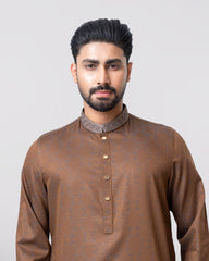 Regular Fit Embroidered Semi-Formal Panjabi