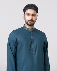 Regular Fit Embroidered Semi-Formal Panjabi