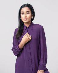 Relaxed Fit Long Casual Shirt